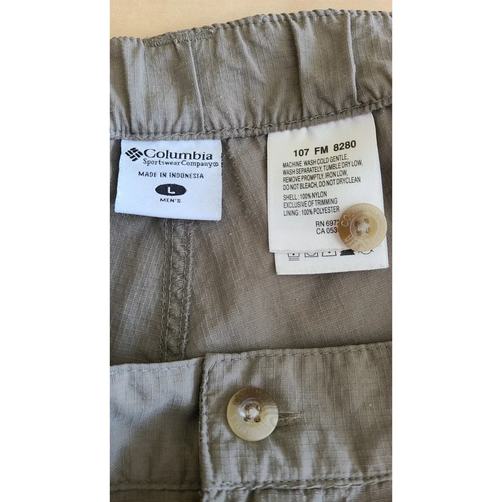 Gorpcore Columbia PFG Omni-Shade Mens Pants Large Convertible Zip Off Outdoor